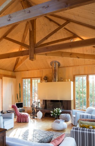 intérieur maison bois